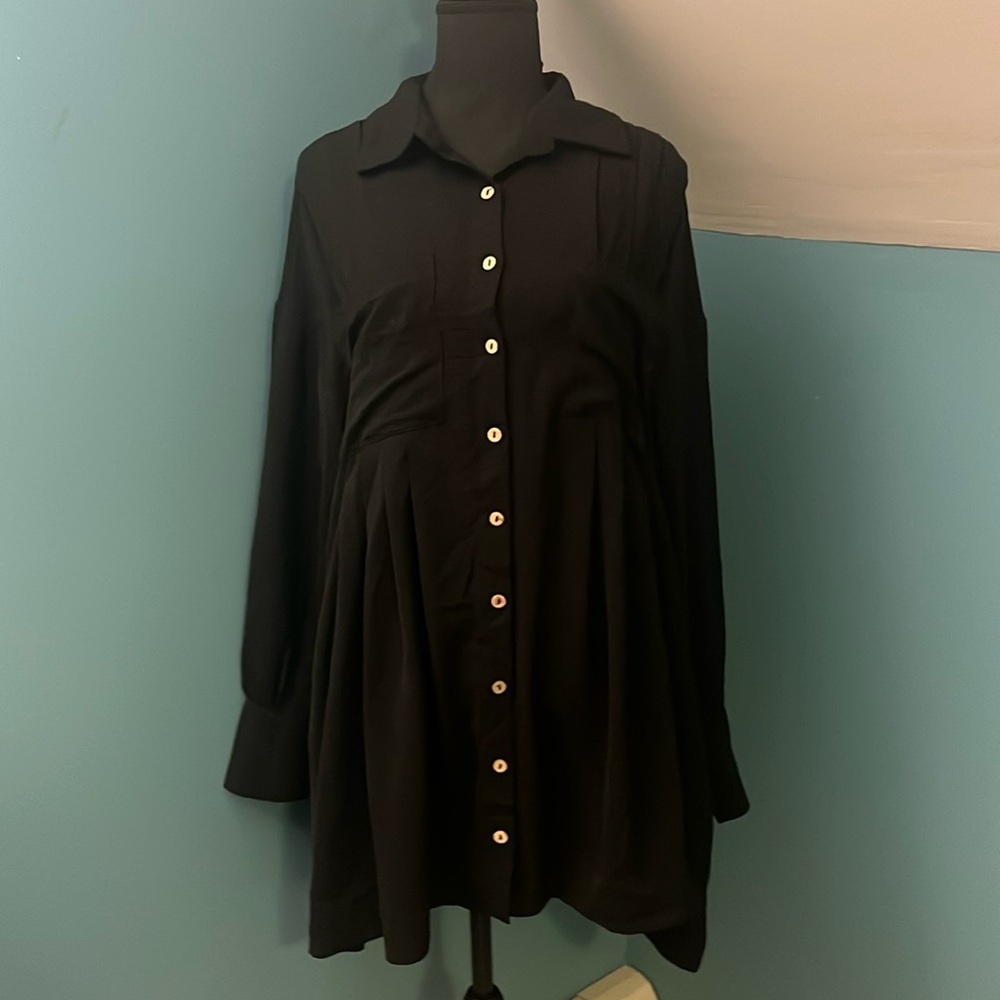 BTFBM Black Oversized Tunic Dress Size Small